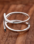 Adjustable Silver Wrap Ring