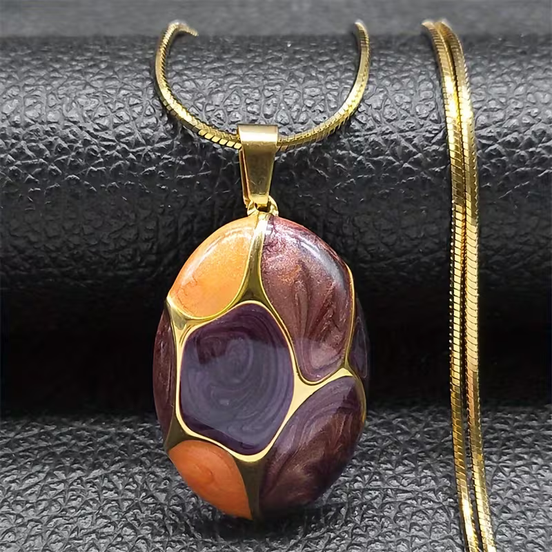 Colorblock Pendant Necklace