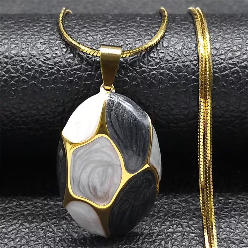 Colorblock Pendant Necklace