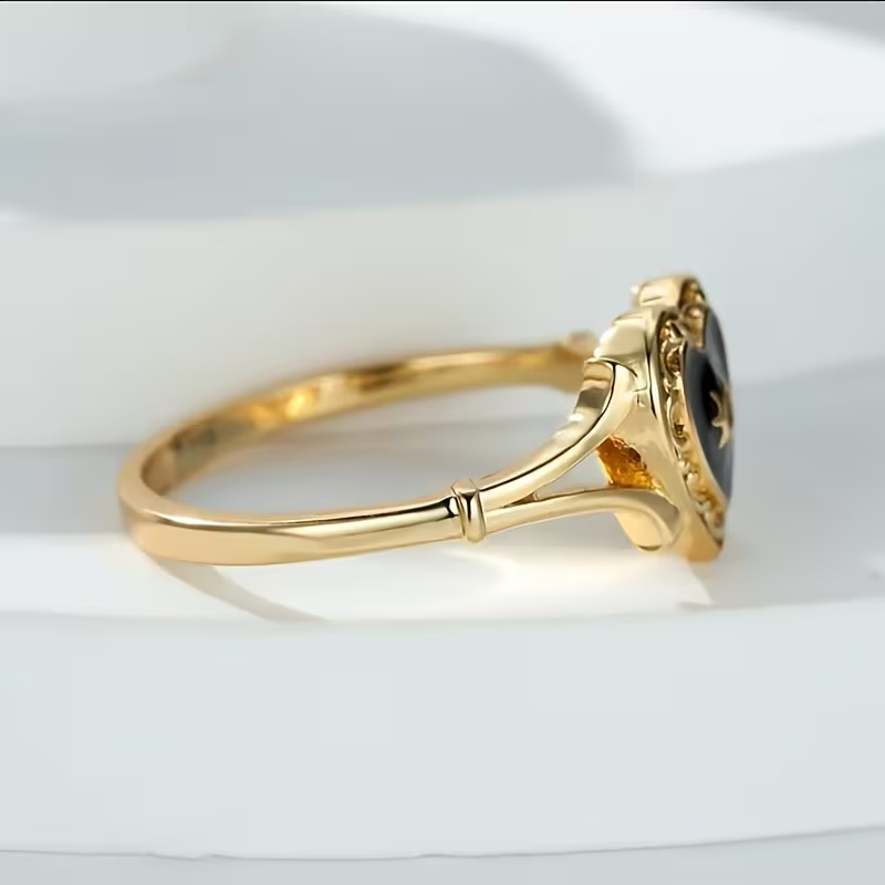 Black Heart Ring
