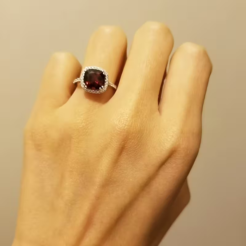 Cushion Halo Ring
