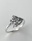 Minimalist Silver Flower Ring