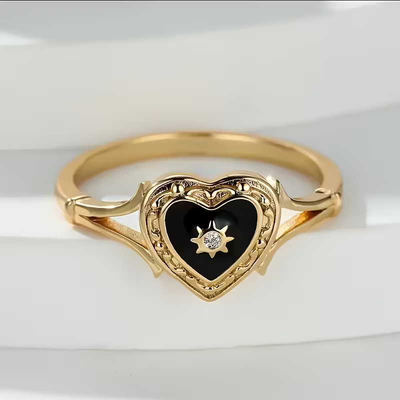 Black Heart Ring