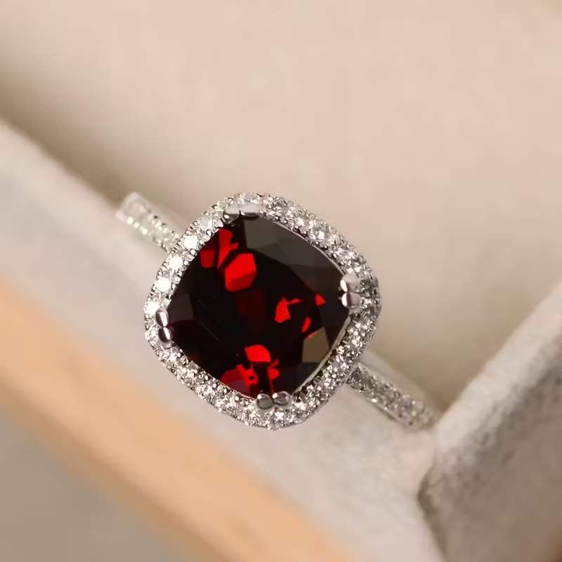 Cushion Halo Ring