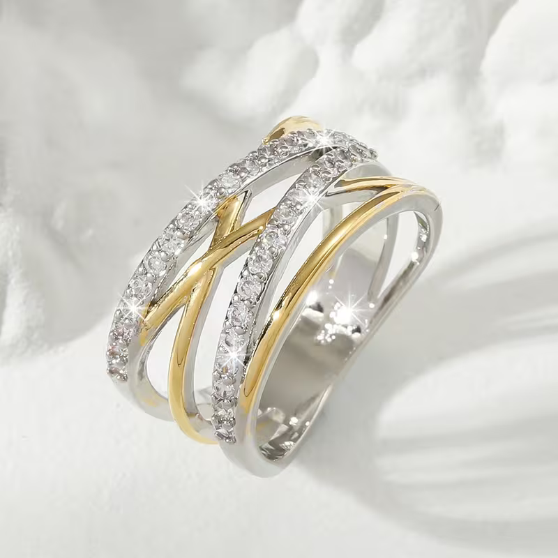 Intertwined Brilliance Ring