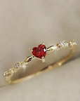 Ruby Heart Ring