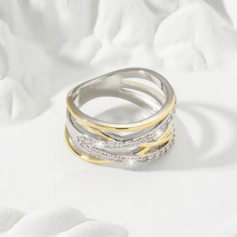 Intertwined Brilliance Ring