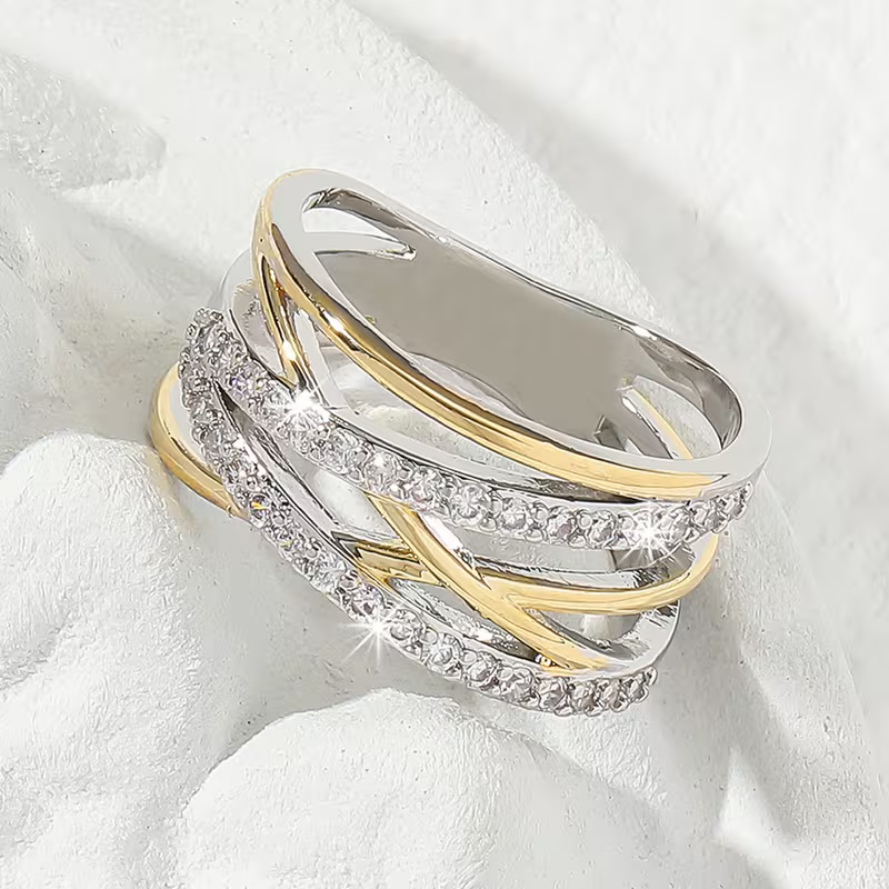 Intertwined Brilliance Ring