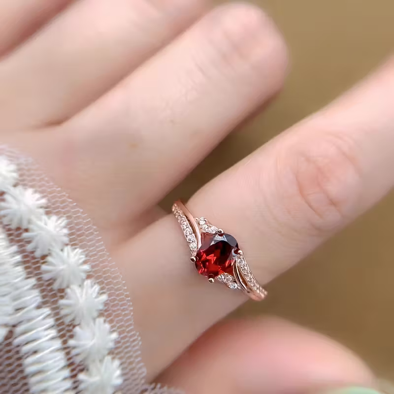 Ruby Promise Oval Ring