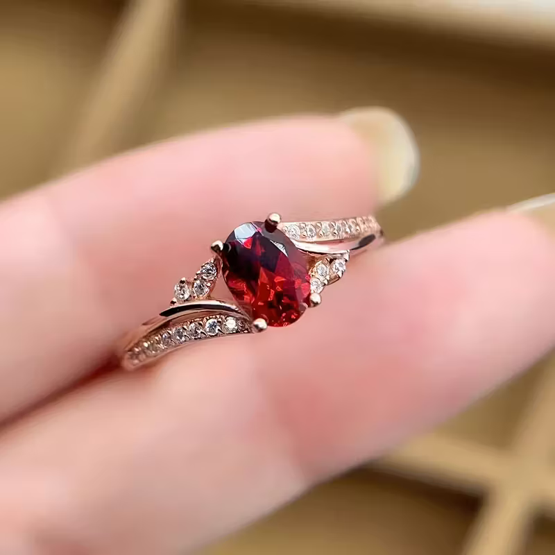 Ruby Promise Oval Ring