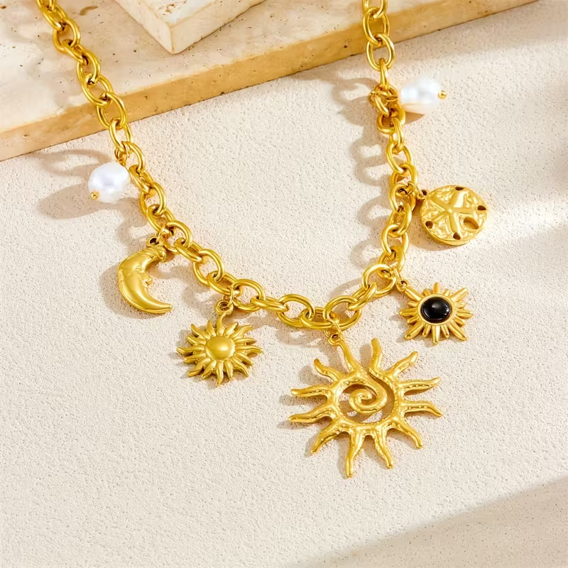 Golden Celestial Necklace