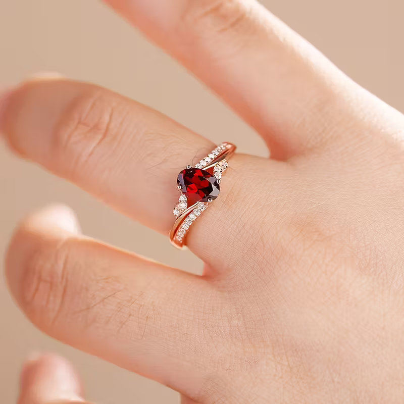 Ruby Promise Oval Ring