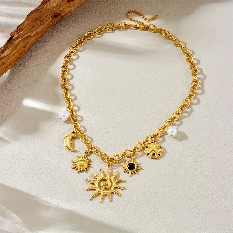 Golden Celestial Necklace