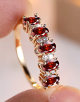Ruby Row Ring