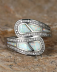 White Opal Ring