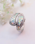 White Opal Ring
