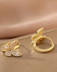 Golden Butterfly Sparkle Earrings