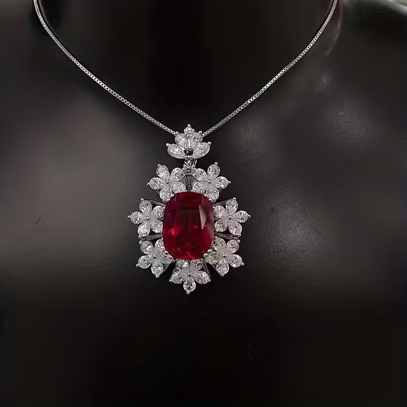 Ruby Gala Pendant Necklace