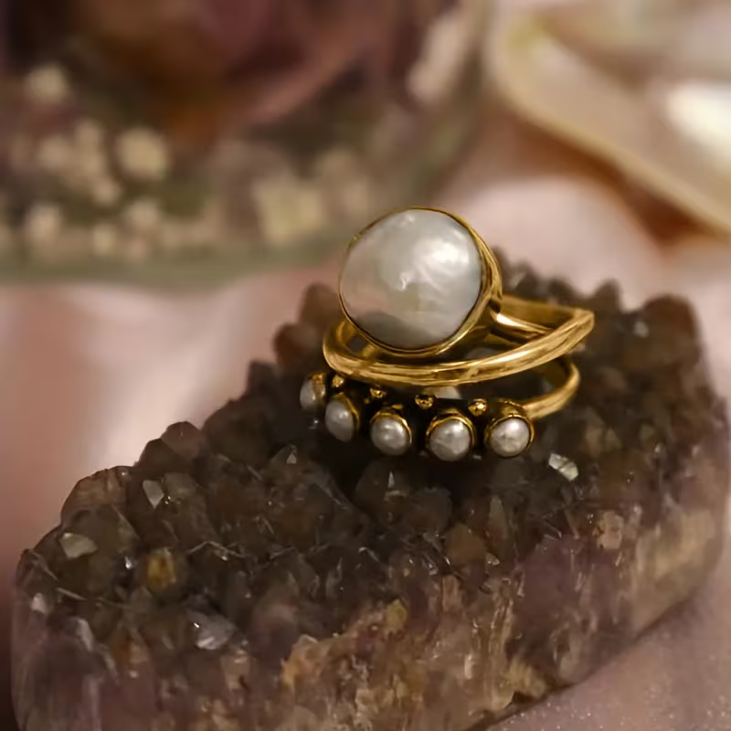 Vintage Pearl Statement Ring