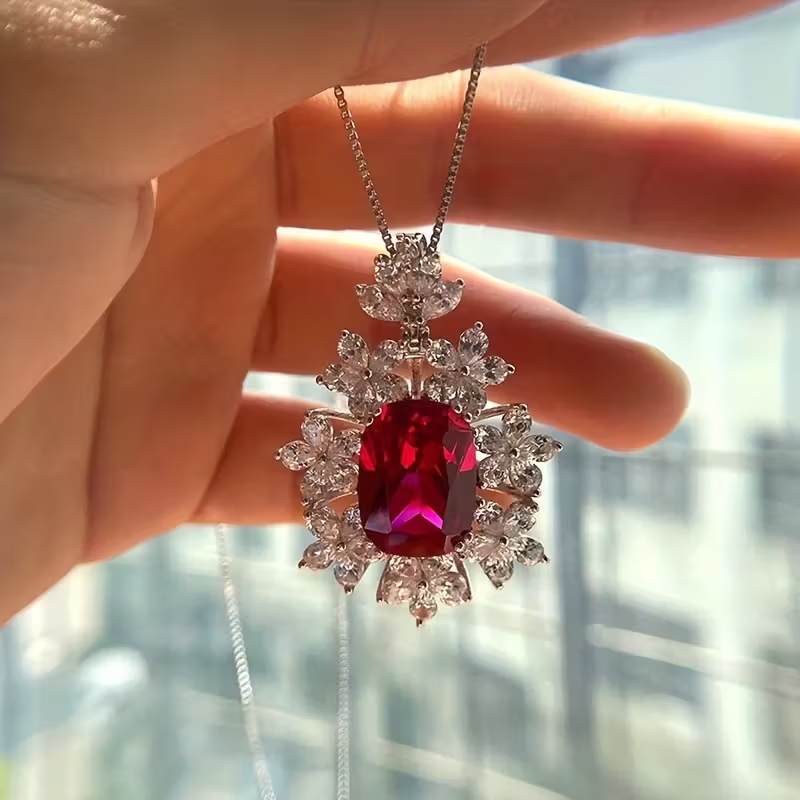 Ruby Gala Pendant Necklace