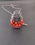 Floral Teardrop Necklace