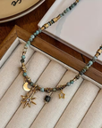 Celestial Charm Beaded Necklace