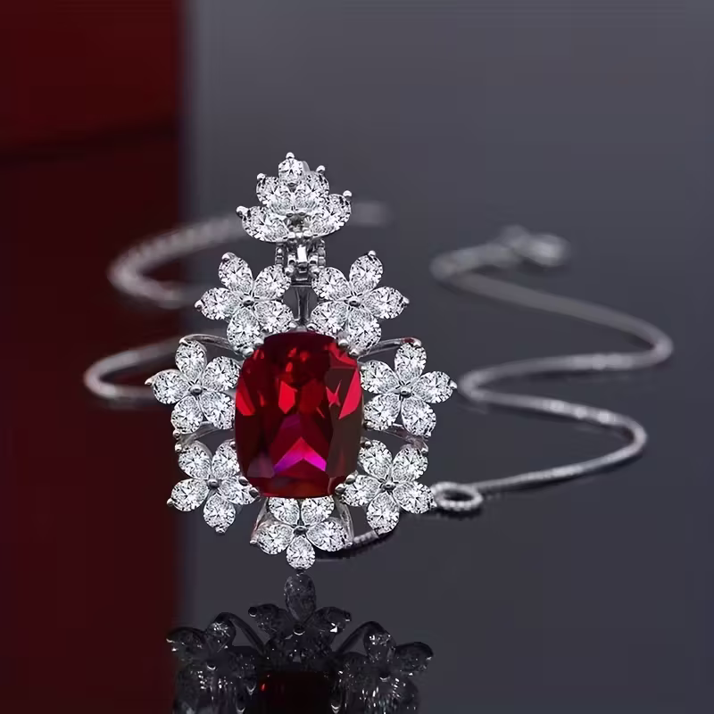 Ruby Gala Pendant Necklace