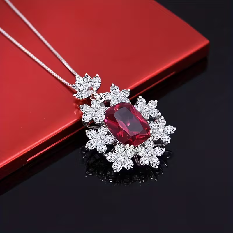 Ruby Gala Pendant Necklace