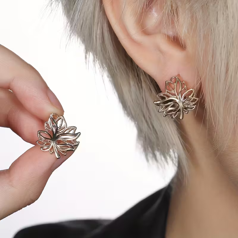 Gilded Leaf Earrings