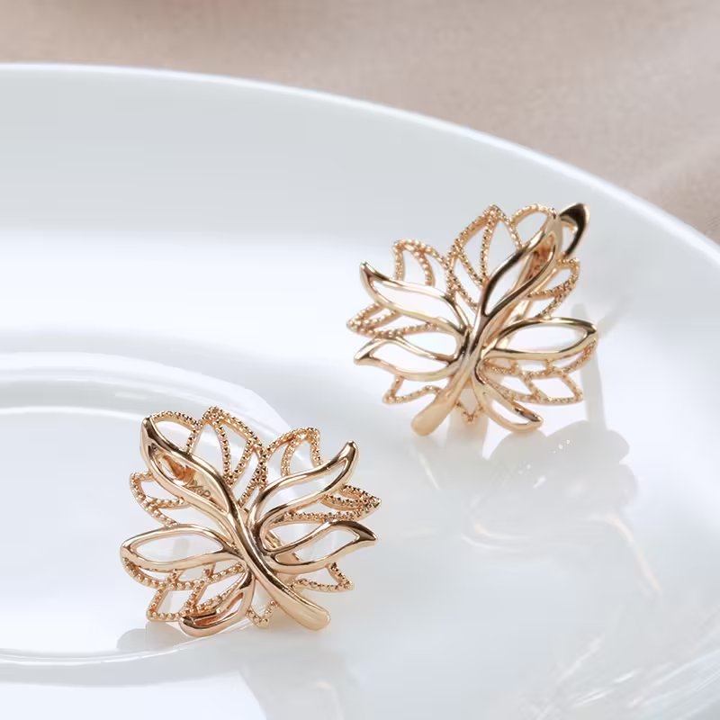 Gilded Leaf Earrings