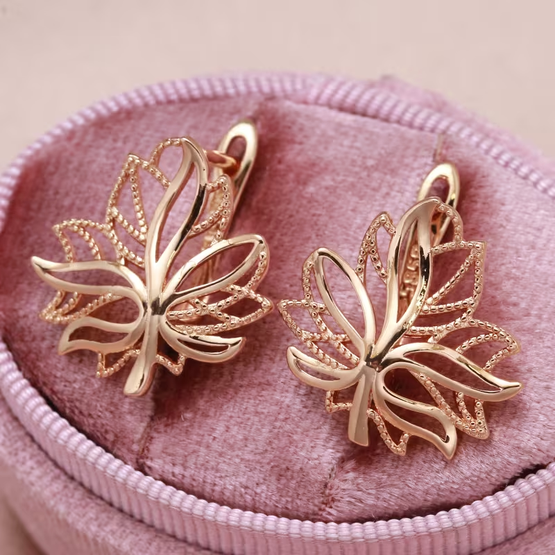 Gilded Leaf Earrings