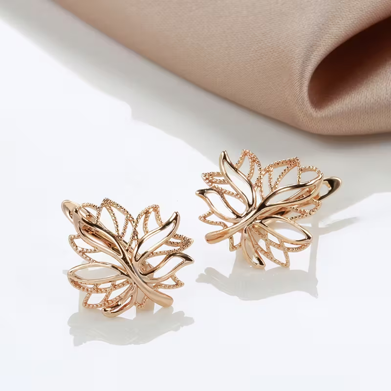Gilded Leaf Earrings
