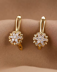 Golden Blossom Sparkle Earrings