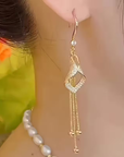Gold Tassel Earrings