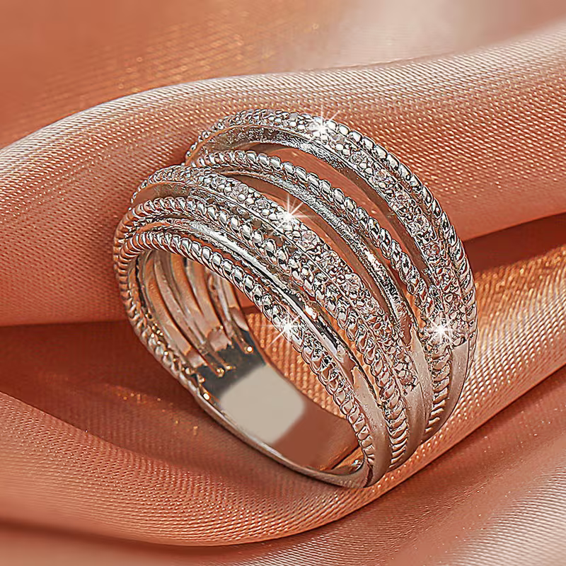 Elegant Infinity Layers Ring