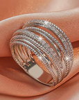 Elegant Infinity Layers Ring