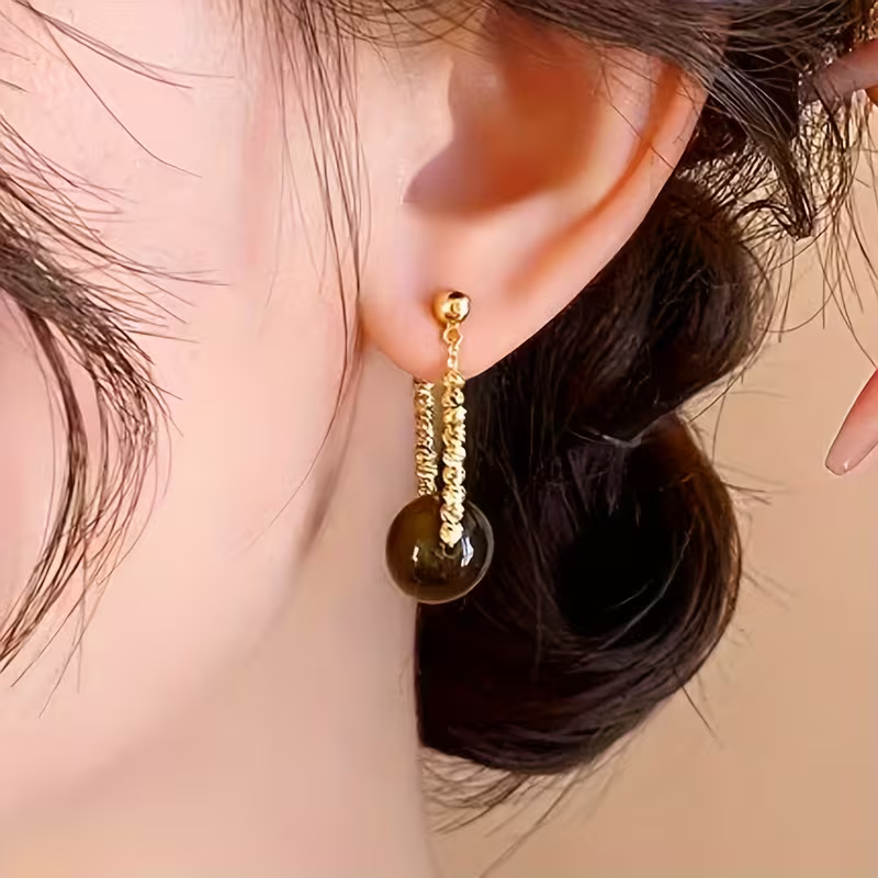 Cat Eye Dangle Earrings