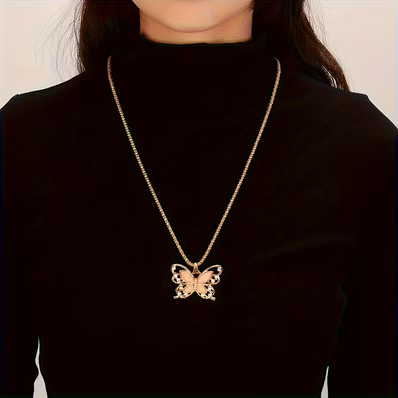Butterfly Grace Crystal Necklace