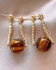 Cat Eye Dangle Earrings
