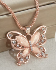 Butterfly Grace Crystal Necklace