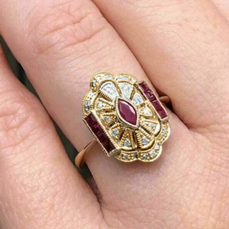 Crimson Royale Ring