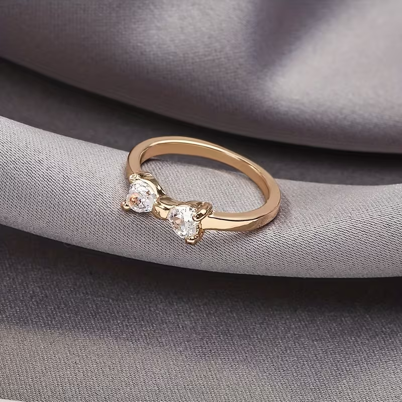 Crystal Bow Ring
