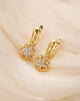 Golden Blossom Sparkle Earrings