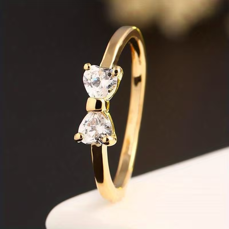 Crystal Bow Ring