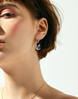 Black Onyx Bird Dangle Earrings