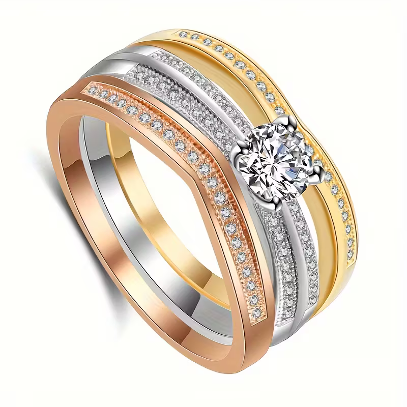 Trinity Luxe Diamond Ring