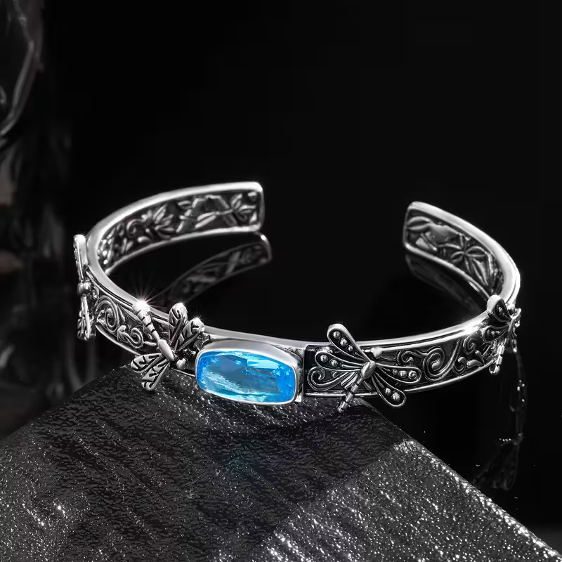 Dragonfly Gemstone Bracelet