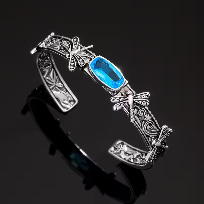 Dragonfly Gemstone Bracelet