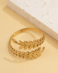 Golden Laurel Ring