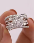 Infinite Halo Weave Ring